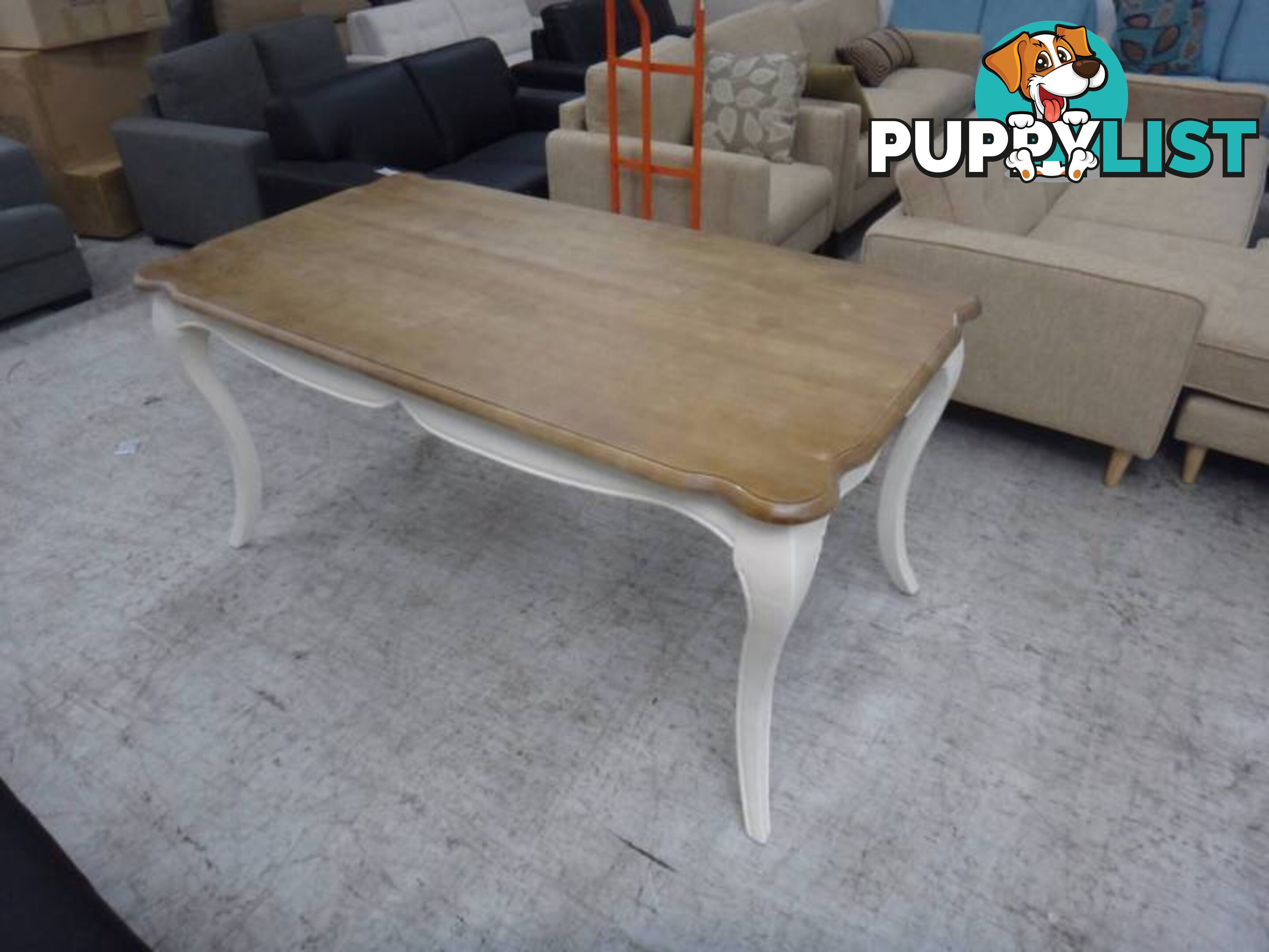 COTTAGE DINING TABLE - White Timber