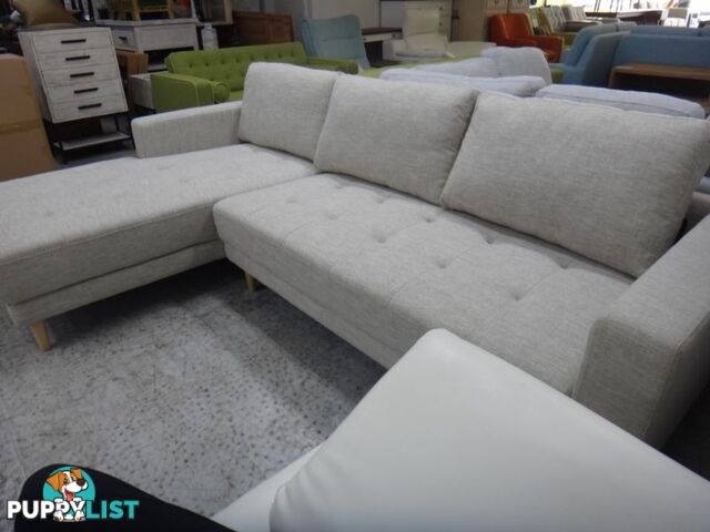 NEW CASPER 3 SEATER CHAISE - FURNITURE DISCOUNT SHOWROOM