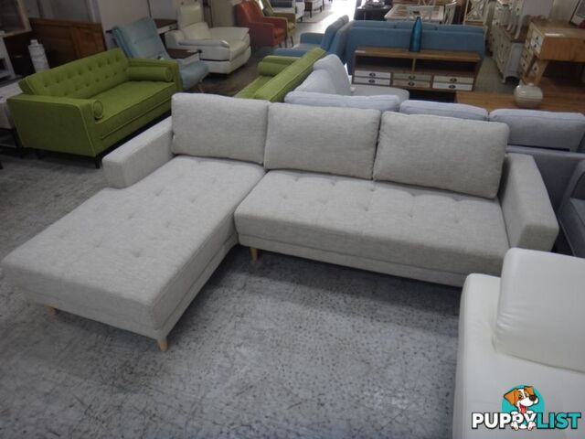 NEW CASPER 3 SEATER CHAISE - FURNITURE DISCOUNT SHOWROOM