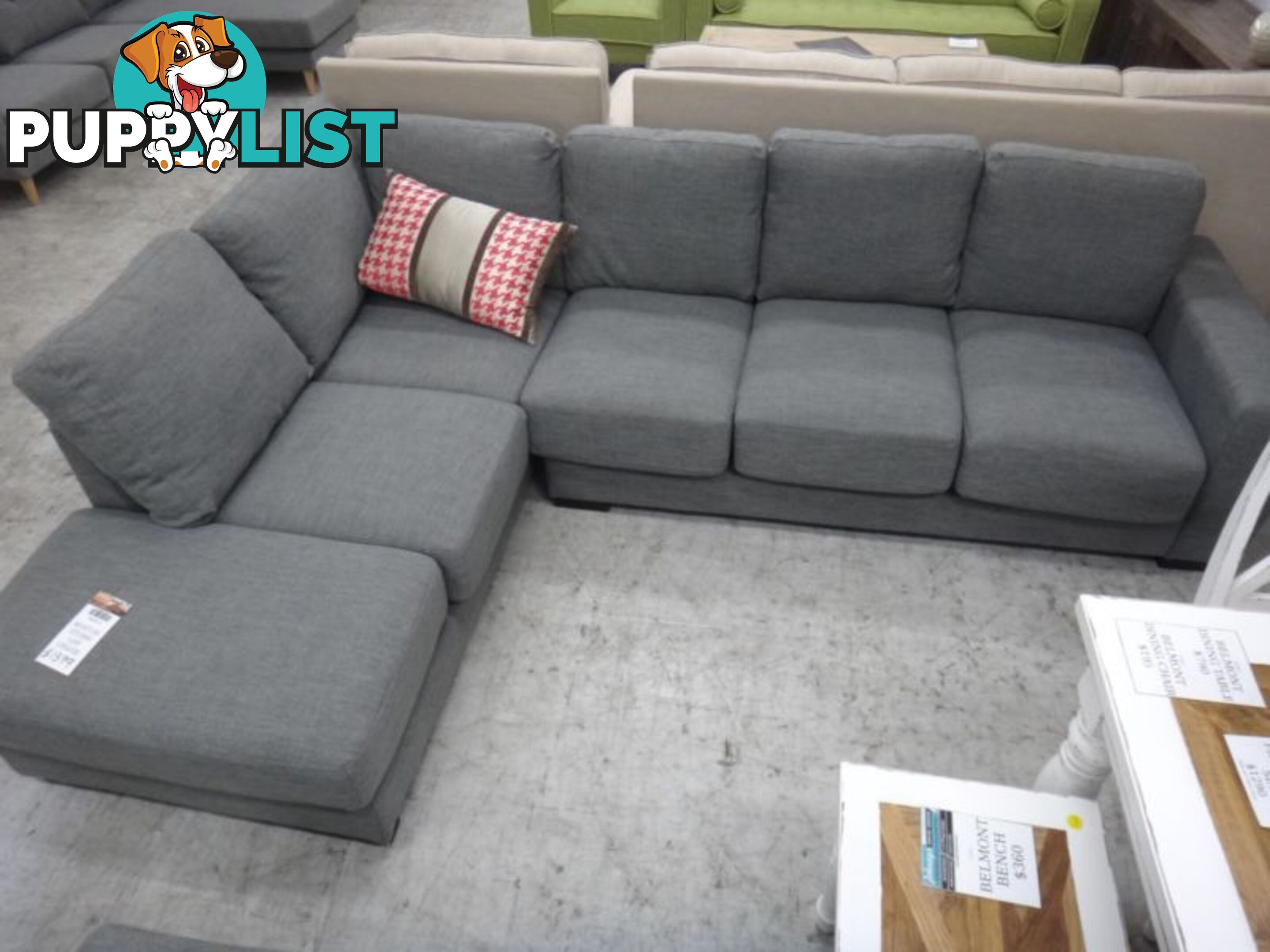 NEW BOSTON LOUNGE - STORM GREY - 4 COLOURS LHF & RHF