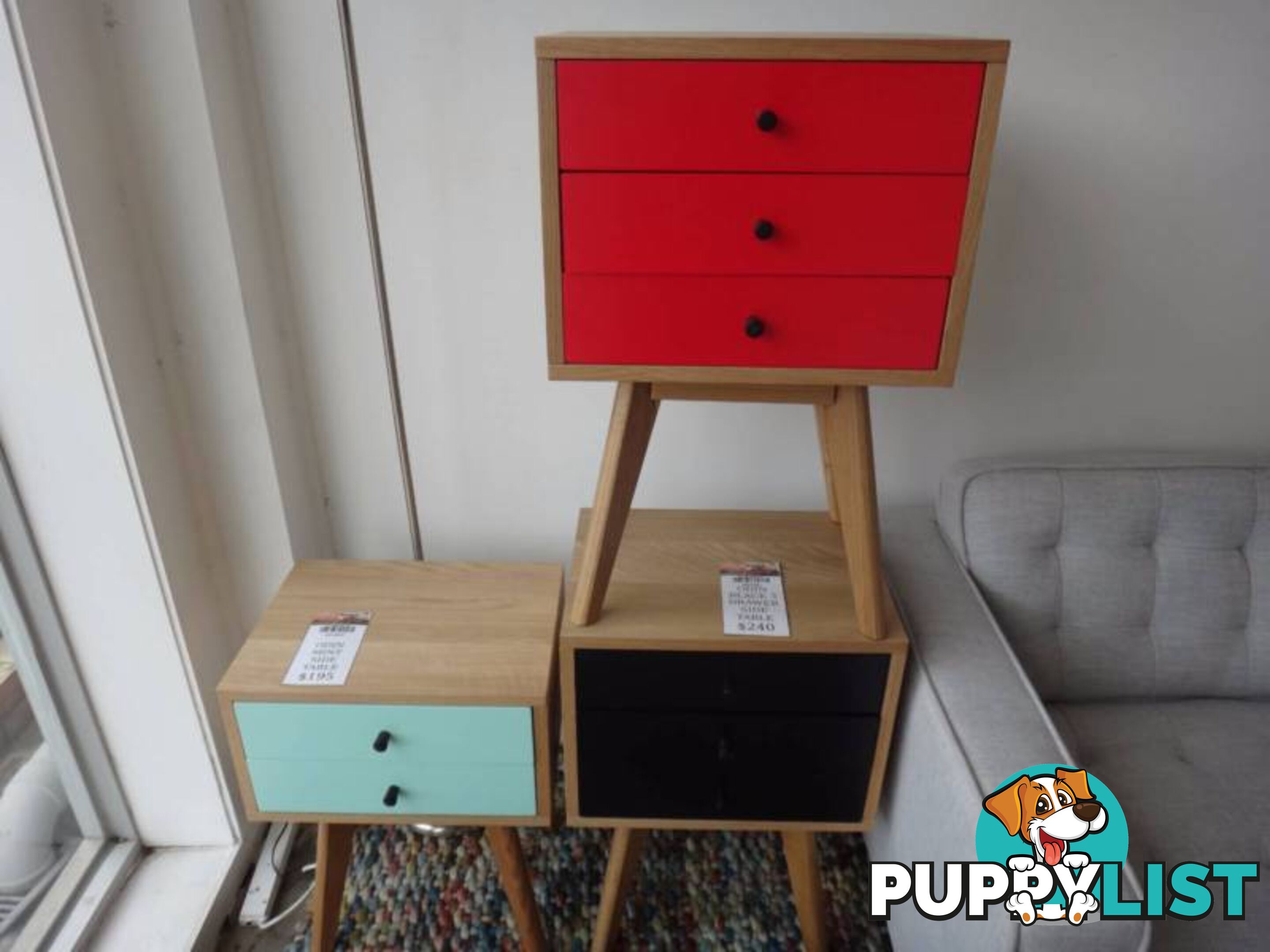 ODIN BEDSIDE TABLE - 2 & 3 DRAWER