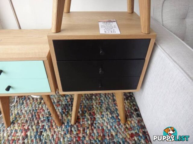 ODIN BEDSIDE TABLE - 2 & 3 DRAWER