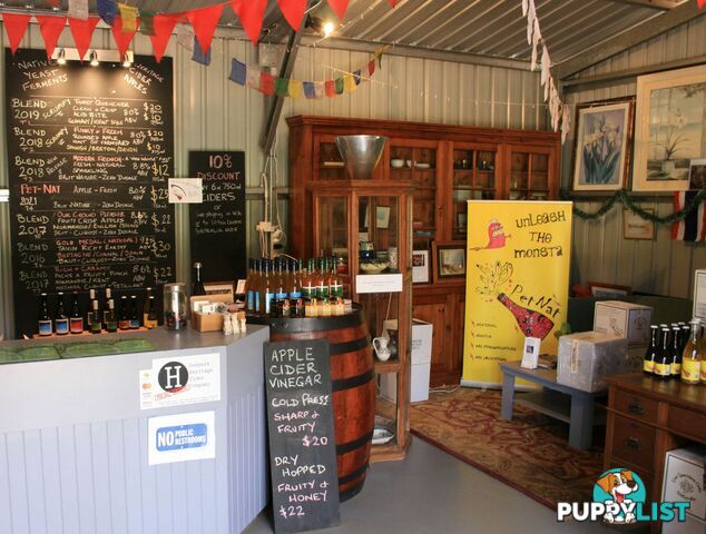 The Denmark Heritage Cider Company 218 Glenrowan Road Scotsdale WA 6333