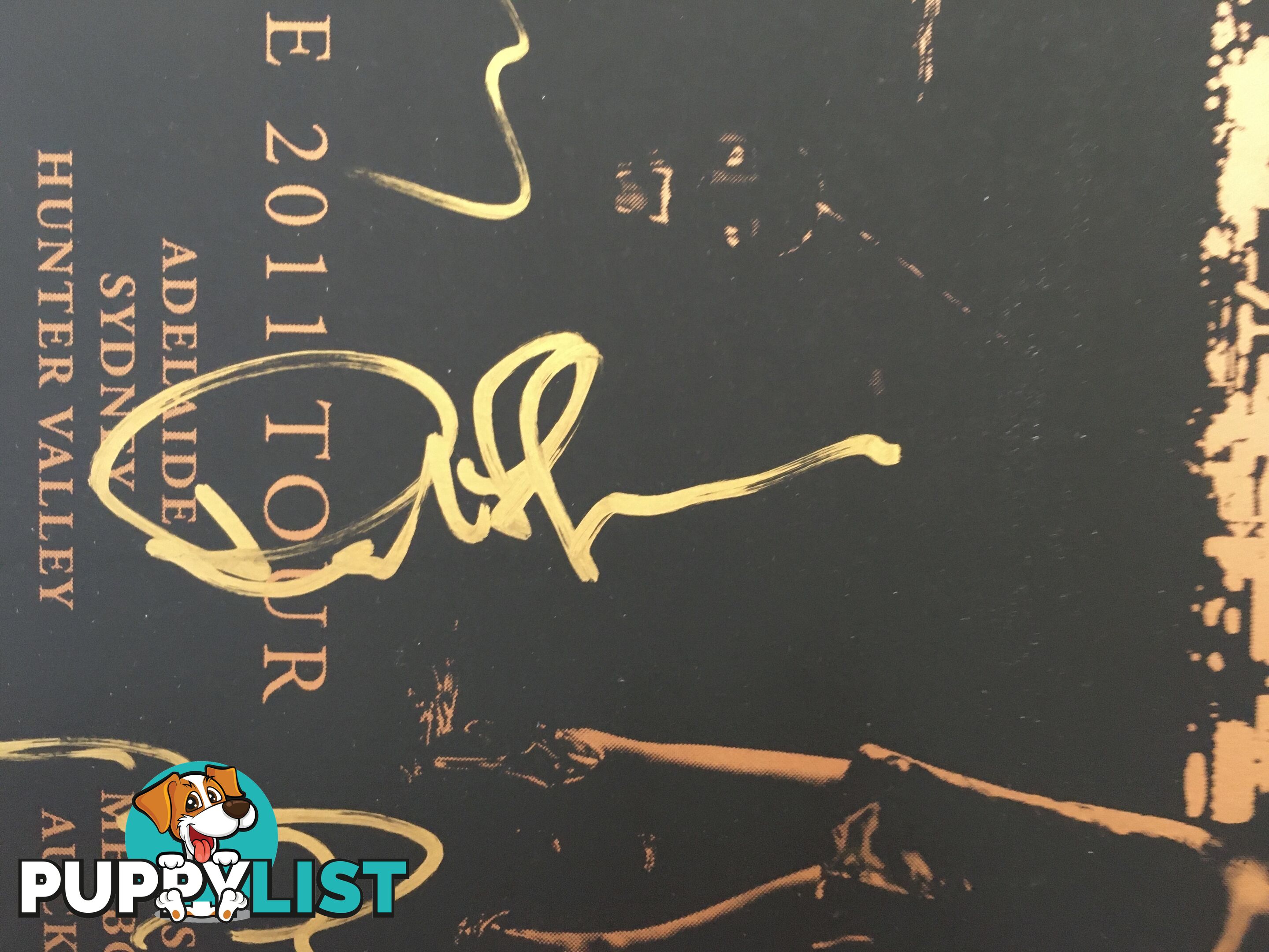 ROXY MUSIC FOR YOUR PLEASURE 2011 TOUR SIGNED POSTER