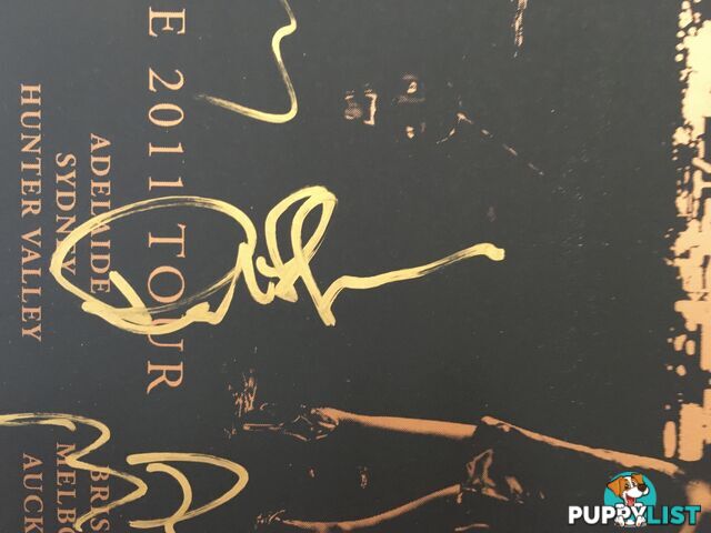 ROXY MUSIC FOR YOUR PLEASURE 2011 TOUR SIGNED POSTER