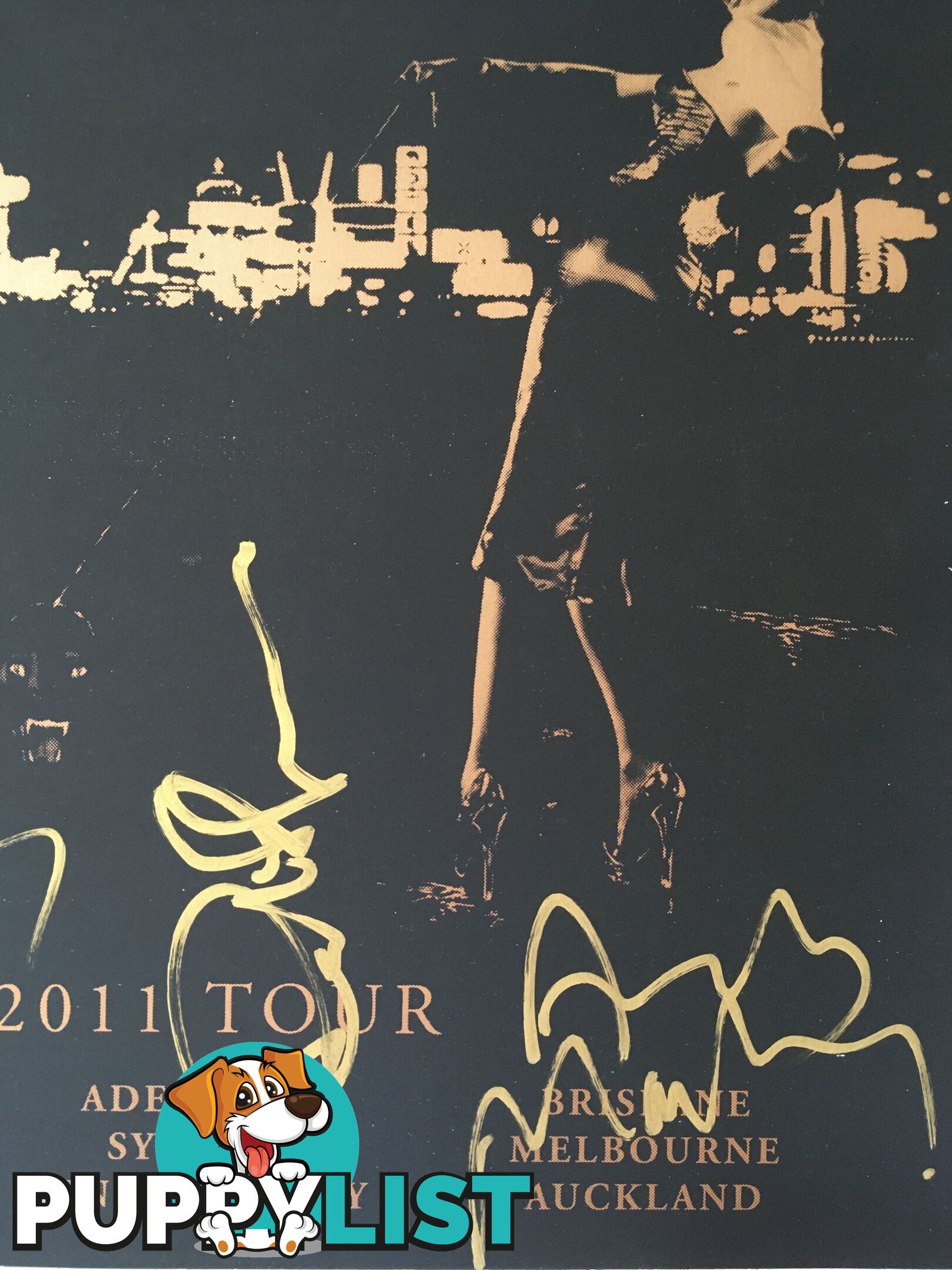 ROXY MUSIC FOR YOUR PLEASURE 2011 TOUR SIGNED POSTER