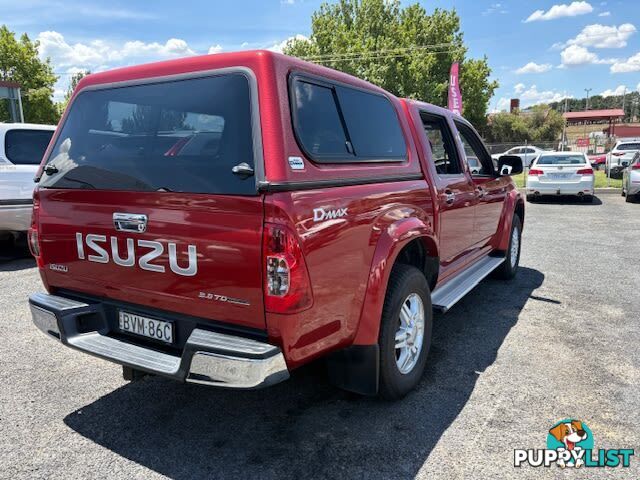 2011 ISUZU D-MAX LS (4X2) TF MY10 UTE TRAY, 4 DOORS, 5 SEATS