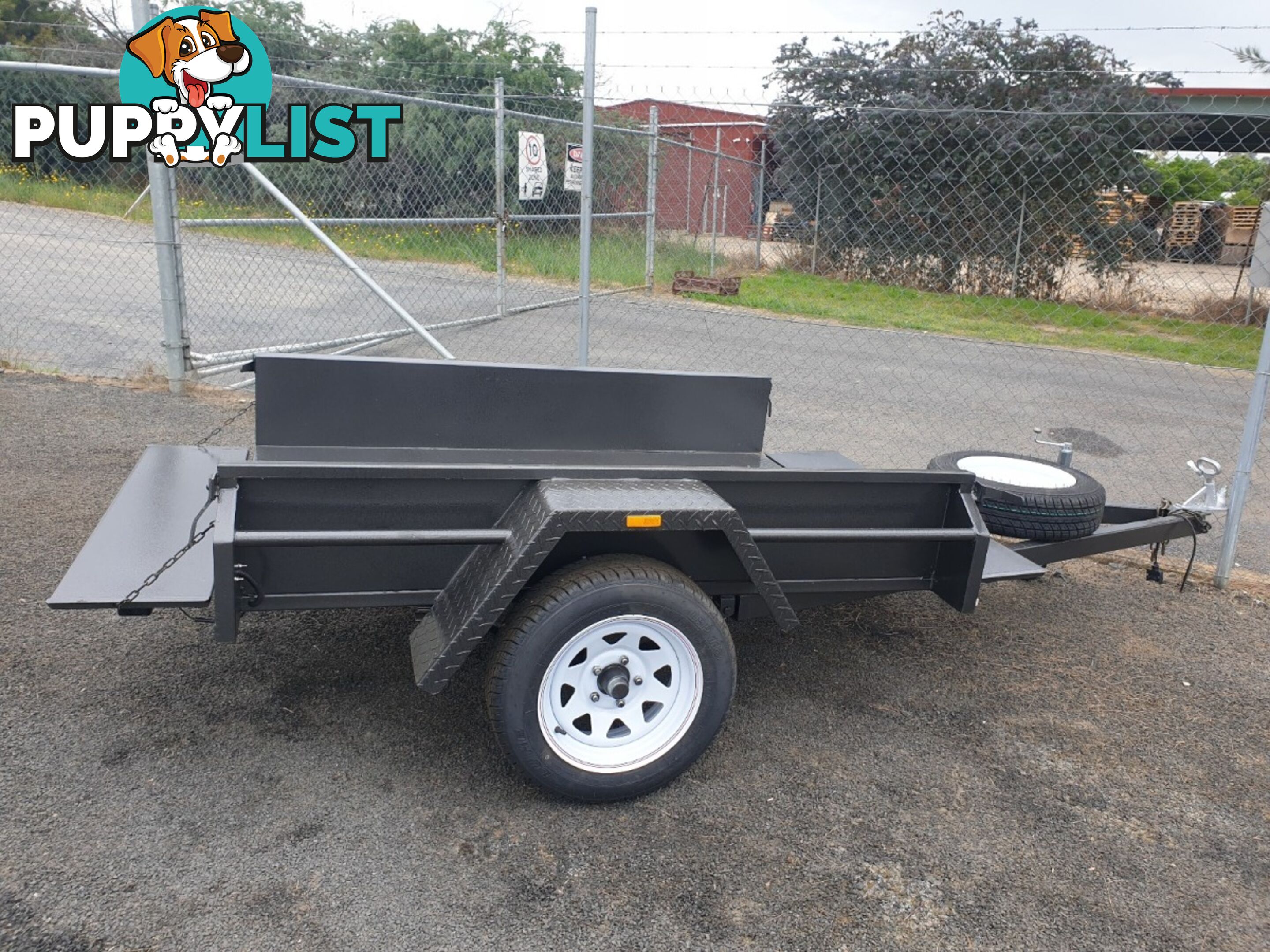 6x4 Single Axle Black Box Trailer (NEW)