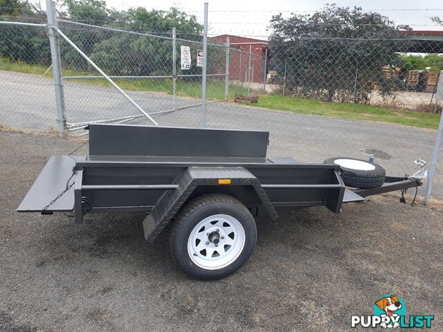 6x4 Single Axle Black Box Trailer (NEW)