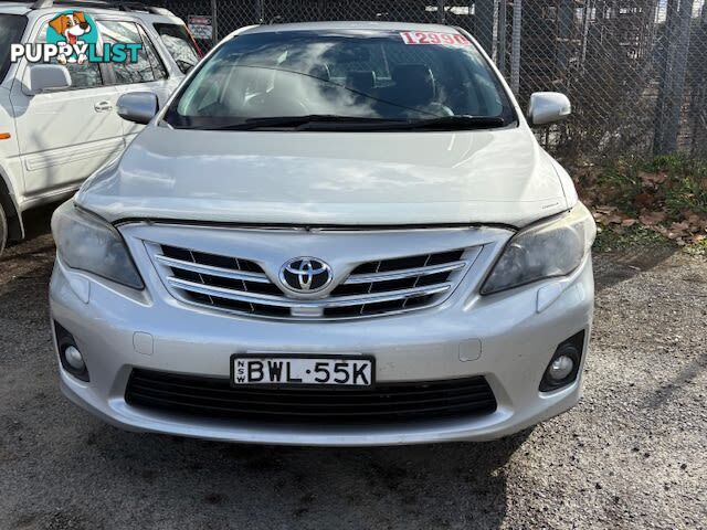 2011 TOYOTA COROLLA ULTIMA ZRE153R MY11 SEDAN, 4 DOORS, 5 SEATS