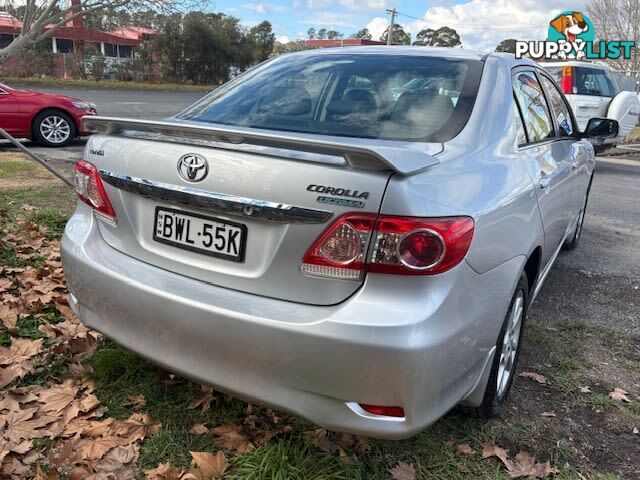 2011 TOYOTA COROLLA ULTIMA ZRE153R MY11 SEDAN, 4 DOORS, 5 SEATS