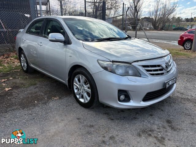 2011 TOYOTA COROLLA ULTIMA ZRE153R MY11 SEDAN, 4 DOORS, 5 SEATS