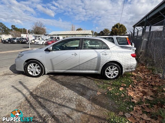 2011 TOYOTA COROLLA ULTIMA ZRE153R MY11 SEDAN, 4 DOORS, 5 SEATS