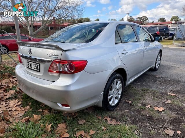 2011 TOYOTA COROLLA ULTIMA ZRE153R MY11 SEDAN, 4 DOORS, 5 SEATS