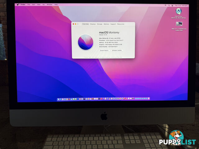 Reseller Refurbished: iMac 27" Retina 5K (Late 2015) Quad-Core i7 16/500GB SSD