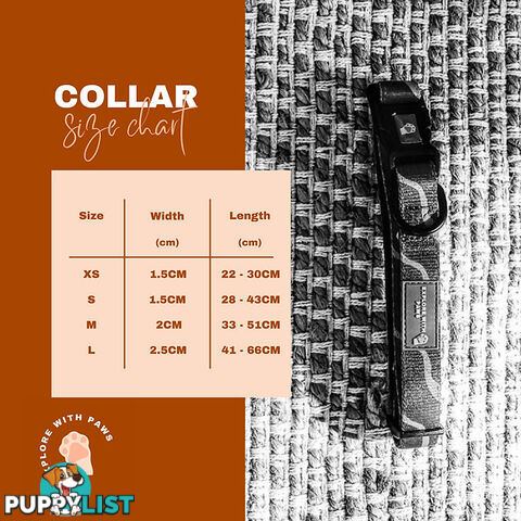 Designer Dog Collars by Explore with Paws - EWPCOLMTIGN