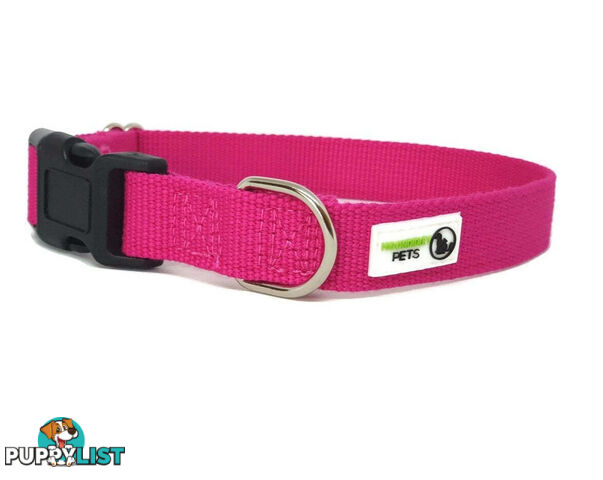 100% Pure Bamboo Fibre Dog Collar Plastic Buckle - Moondidley Pets - MDPCOLBAMLPUR
