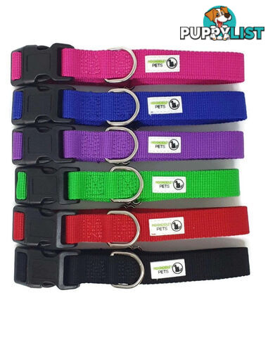 100% Pure Bamboo Fibre Dog Collar Plastic Buckle - Moondidley Pets - MDPCOLBAMLPUR