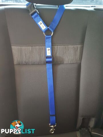 Dog Seatbelt Headrest Restraint Safety Travel - Moondidley Pets - MDPHRSBBU