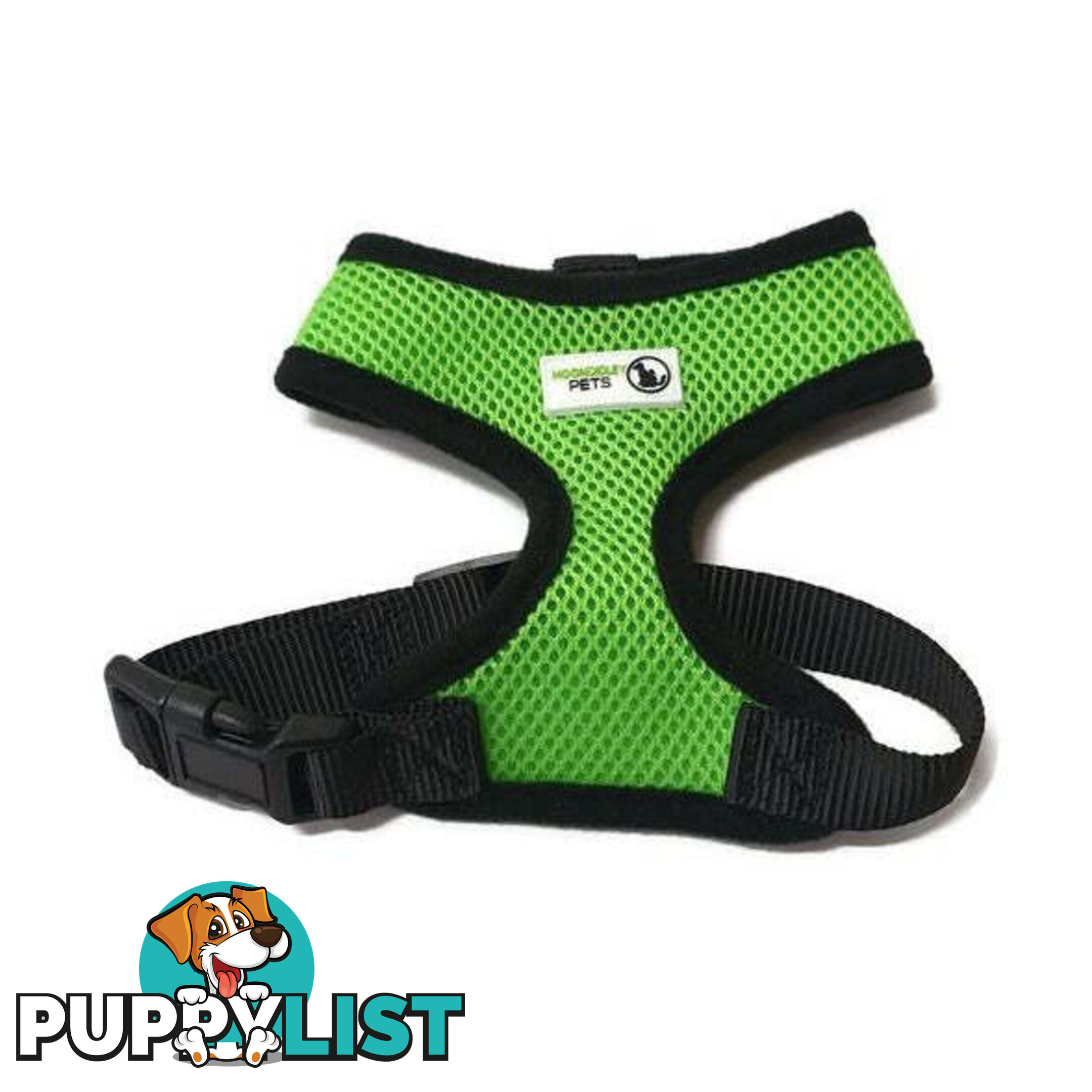 Pet Harness Soft Air Mesh Padded Adjustable  - Moondidley Pets - MDPHARMESLLBL