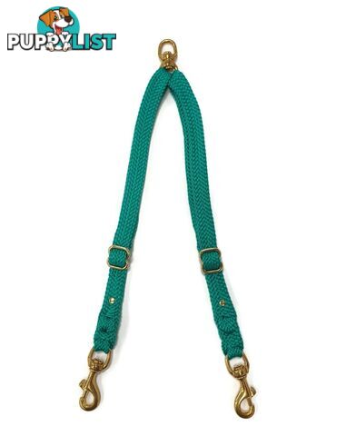 2 Dog Coupler Two Way Twin Walking Lead No Stitching - Yarnix - YNXCOUP-10-PNK