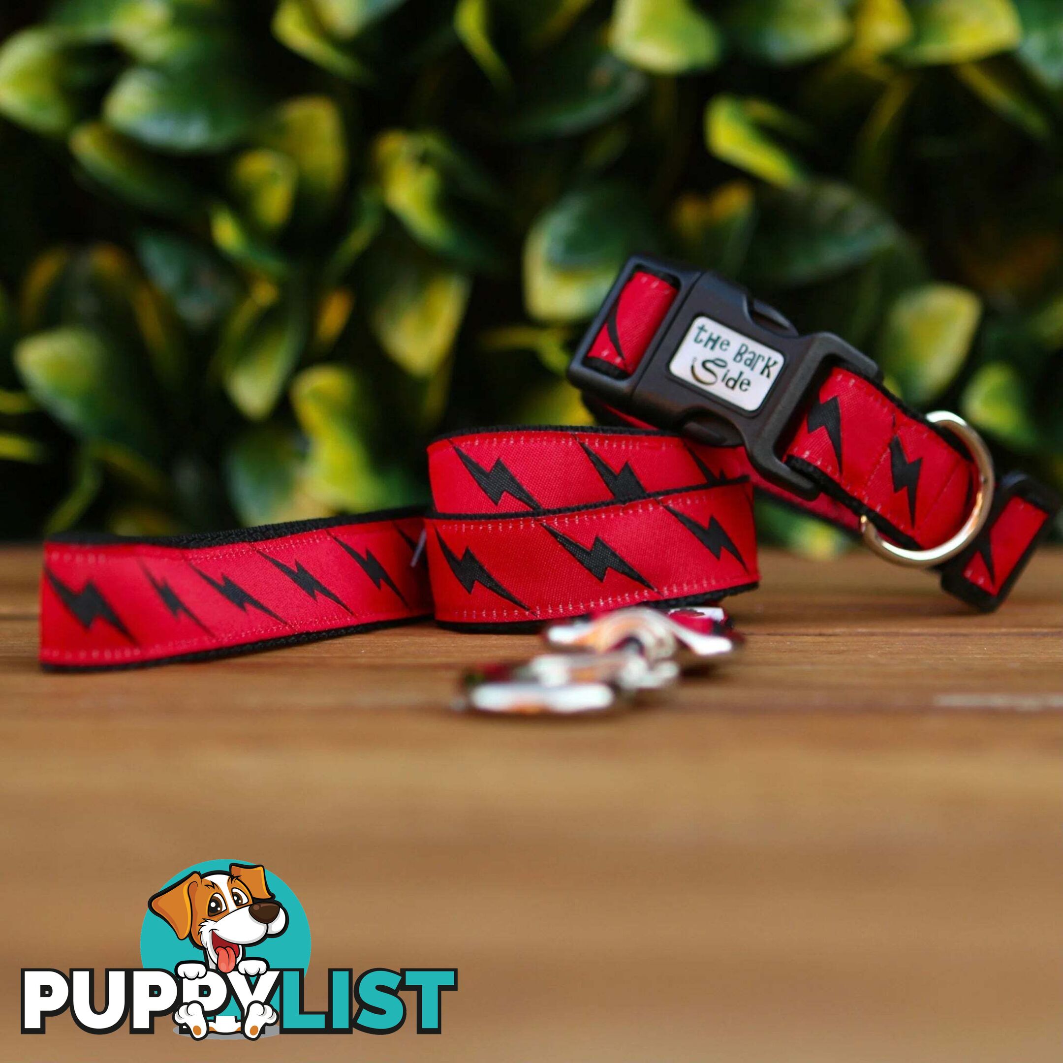 Lightning Bolt Dog Lead / Dog Leash - Hand Made by The Bark Side - TBSLDLIGYEL201.5