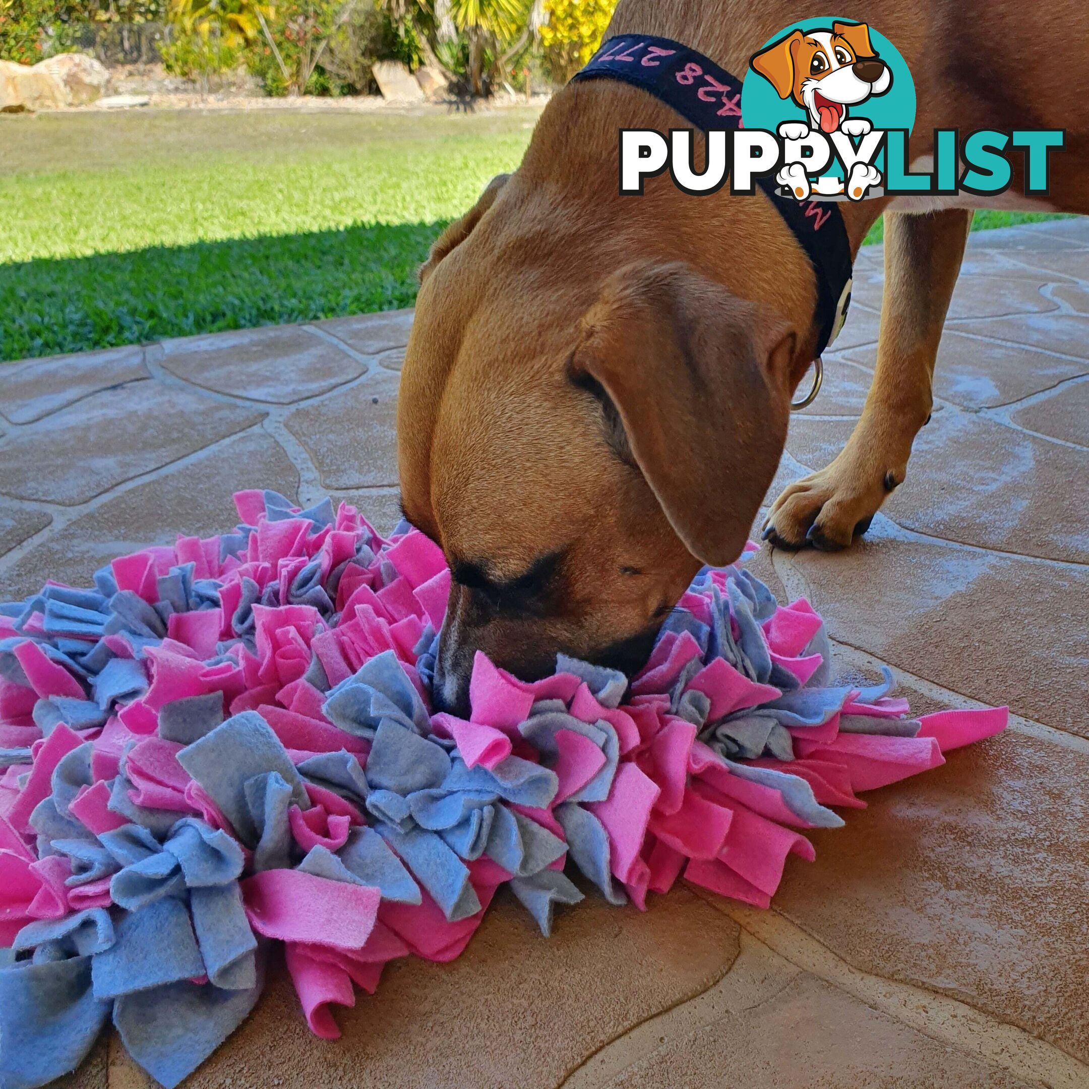 Snuffle Mats - Premium Heavy Duty Rubber Based - Pet Treat Play - Calms Anxiety - Slow Feeder - SNUFFLE-MED-GNBK
