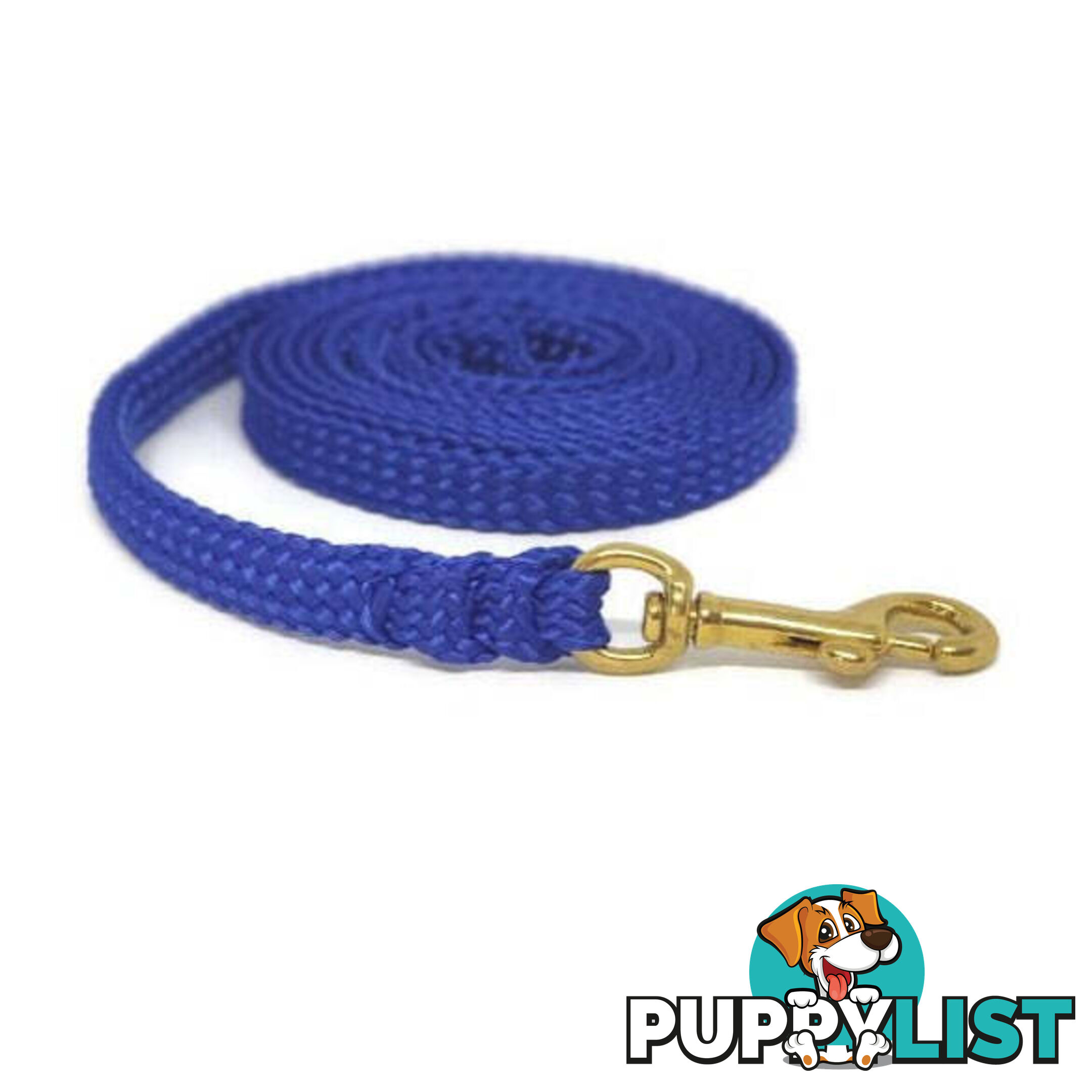 1.8m to 10m Long Dog Lead No Stitching Tough Yarnix 10mm Wide - YNXLD10-1.8-GRN-BR