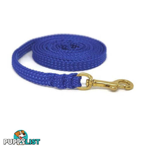 1.8m to 10m Long Dog Lead No Stitching Tough Yarnix 10mm Wide - YNXLD10-1.8-GRN-BR