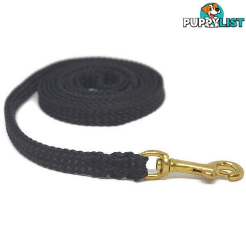 1.8m to 10m Long Dog Lead No Stitching Tough Yarnix 10mm Wide - YNXLD10-1.8-GRN-BR