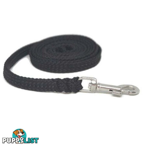 1.8m to 10m Long Dog Lead No Stitching Tough Yarnix 10mm Wide - YNXLD10-1.8-GRN-BR