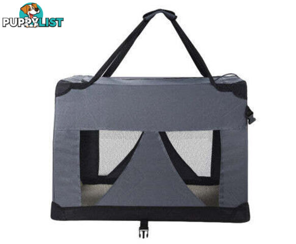 i.Pet Pet Carrier Soft Crate Dog Cat Travel Portable Cage Kennel Foldable Car - PET-CARRIER-4XL-GR