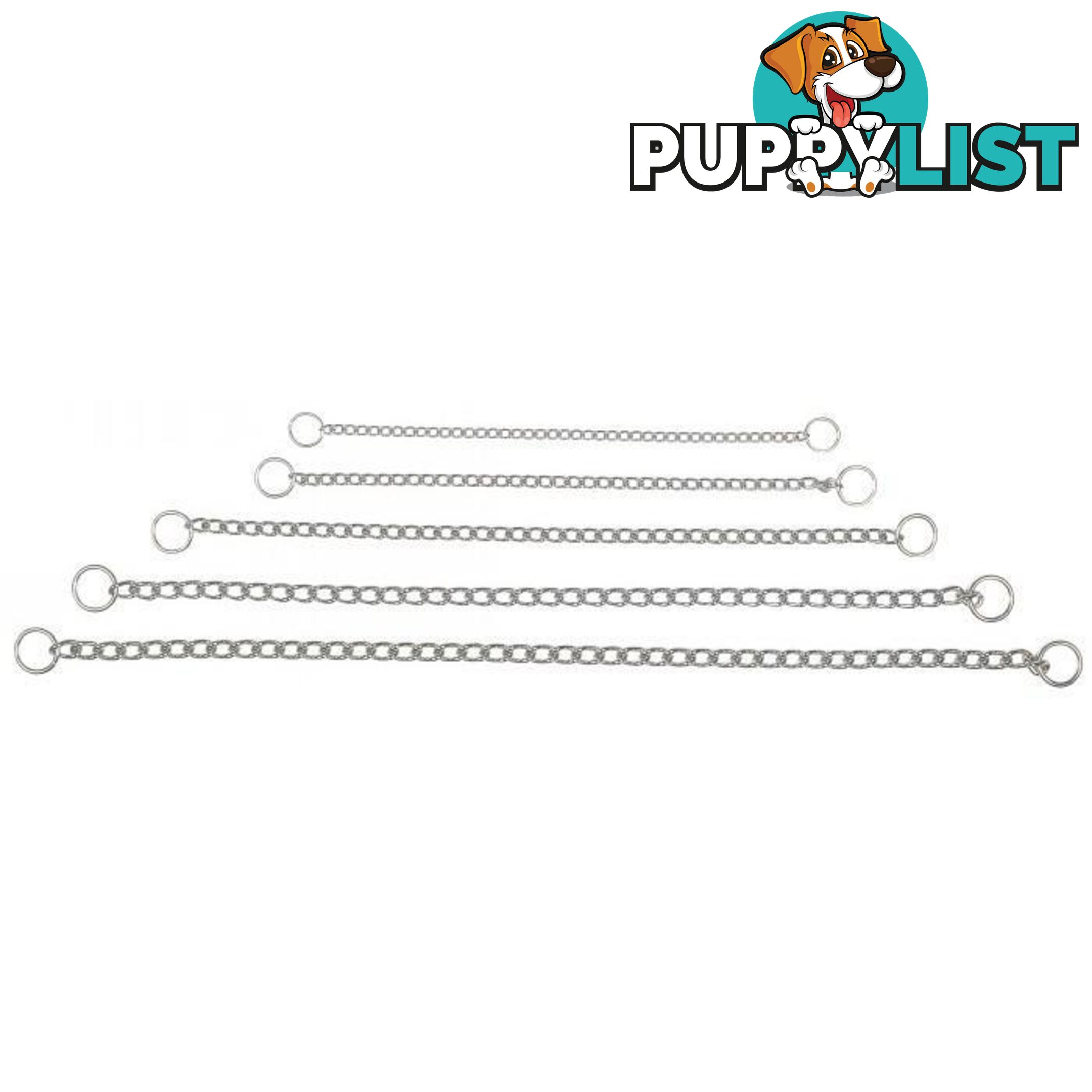 Dog Collar Chain Correction Choke Chrome Prestige - PPP-CP-3516