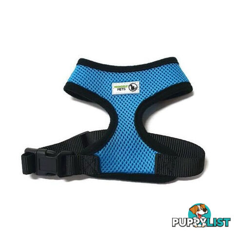 Pet Harness Soft Air Mesh Padded Adjustable  - Moondidley Pets - MDPHARMESLRED