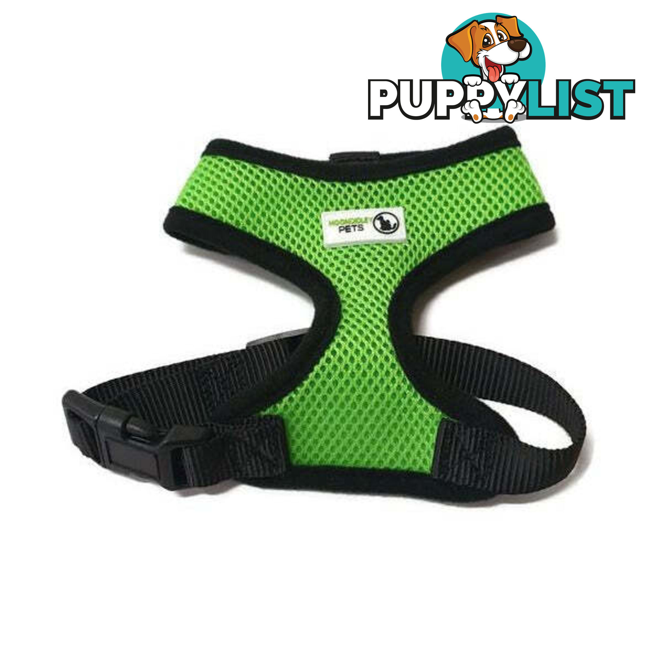 Pet Harness Soft Air Mesh Padded Adjustable  - Moondidley Pets - MDPHARMESLRED