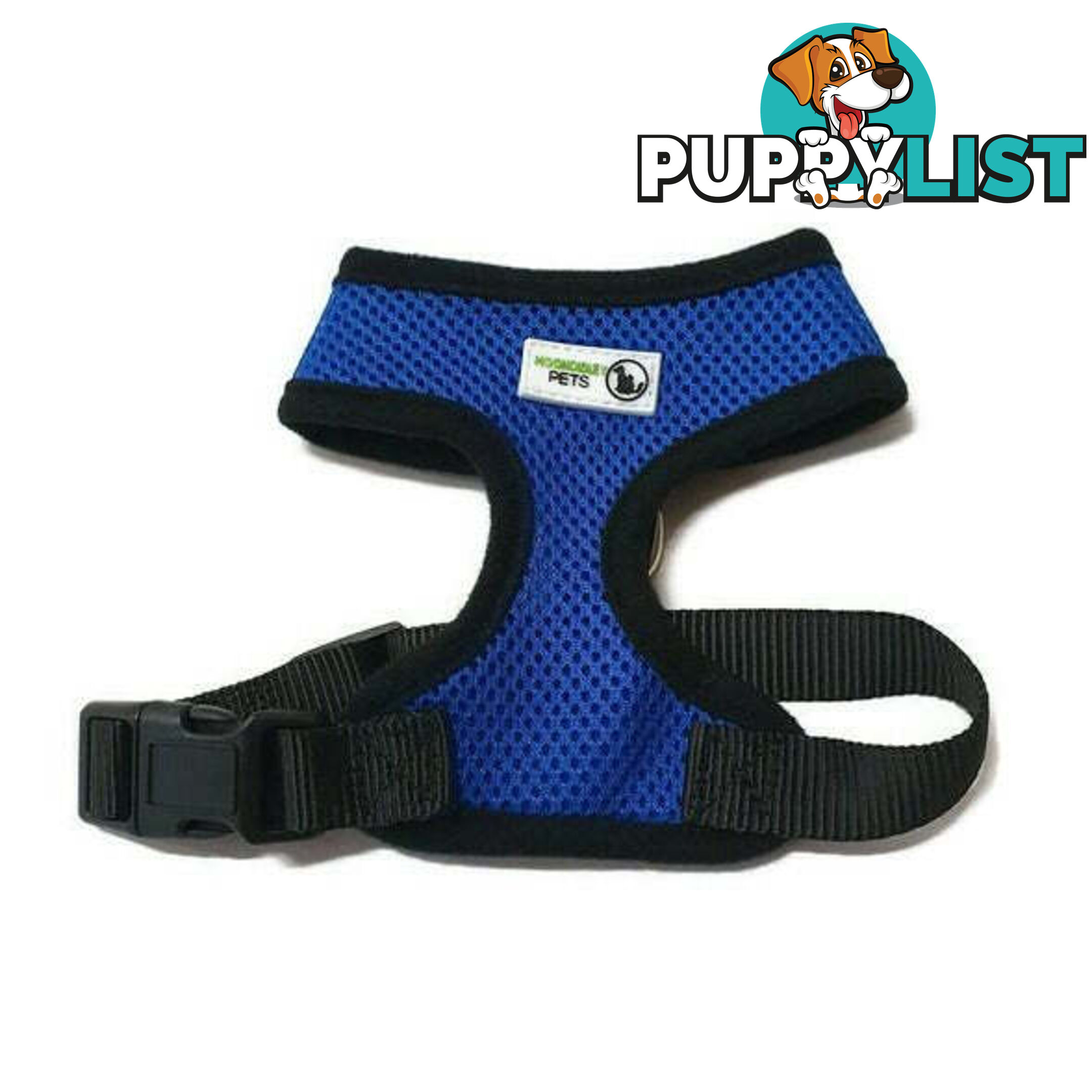 Pet Harness Soft Air Mesh Padded Adjustable  - Moondidley Pets - MDPHARMESLRED