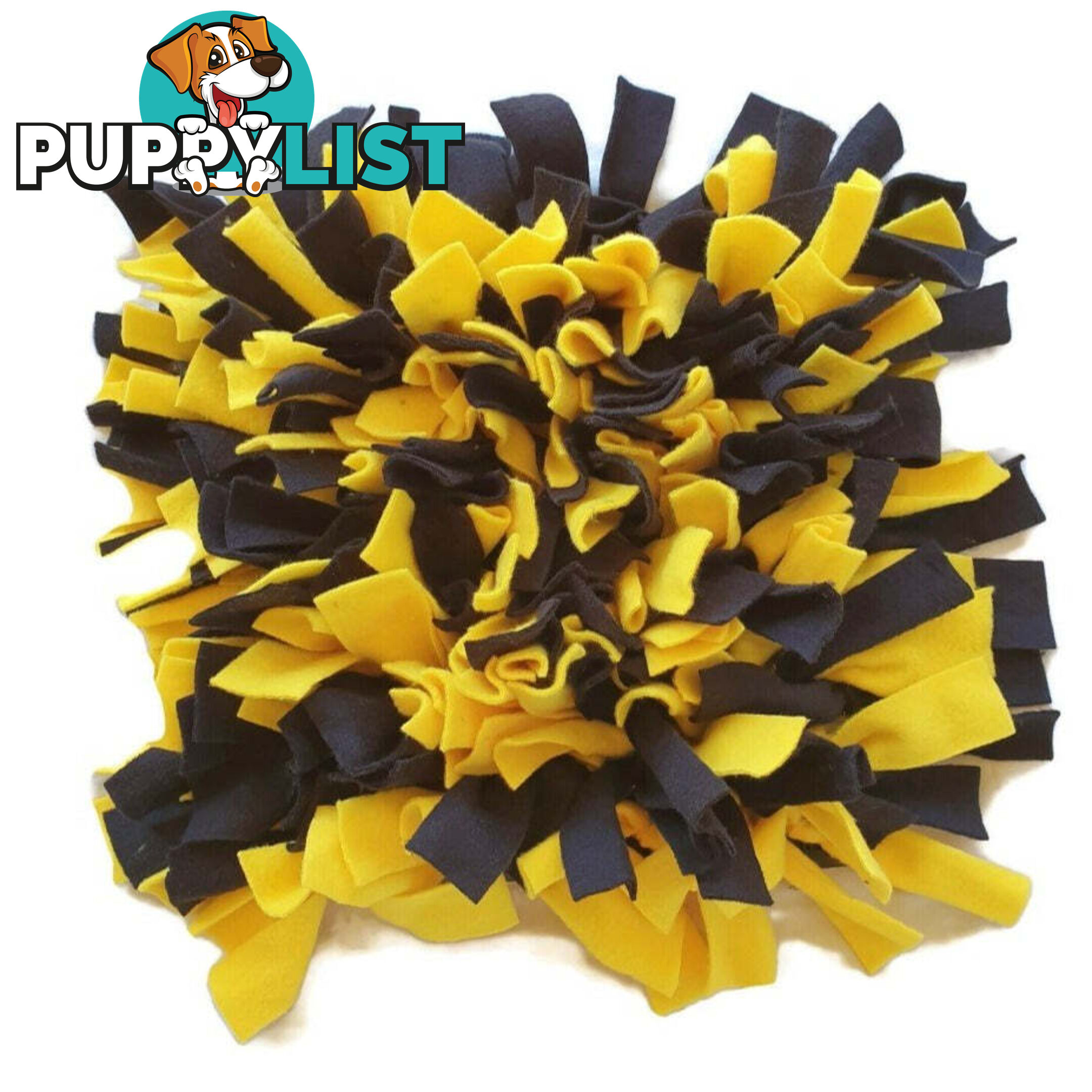 Snuffle Mats - Premium Heavy Duty Rubber Based - Pet Treat Play - Calms Anxiety - Slow Feeder - SNUFSREDYEL