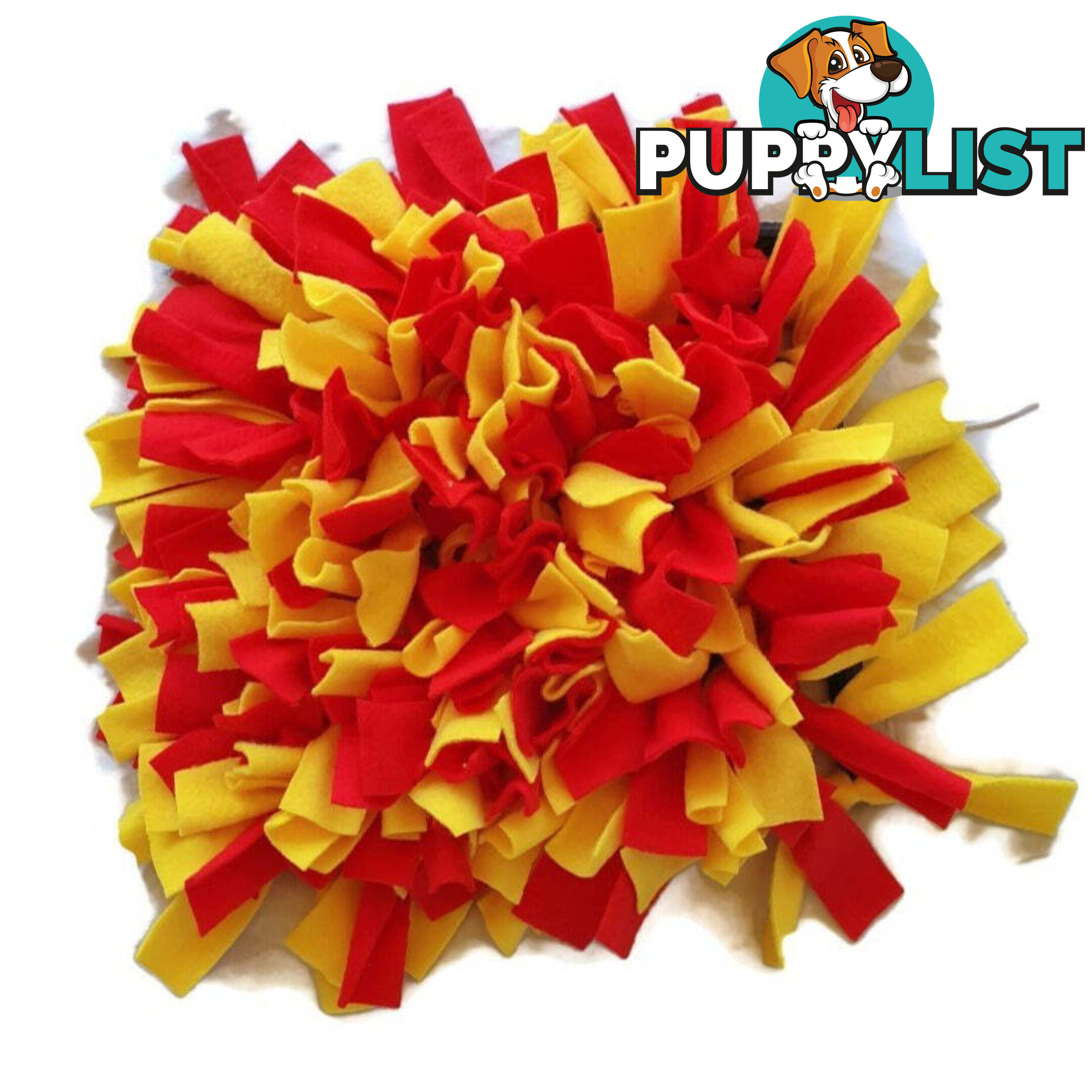 Snuffle Mats - Premium Heavy Duty Rubber Based - Pet Treat Play - Calms Anxiety - Slow Feeder - SNUFSREDYEL