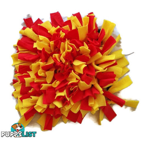 Snuffle Mats - Premium Heavy Duty Rubber Based - Pet Treat Play - Calms Anxiety - Slow Feeder - SNUFSREDYEL