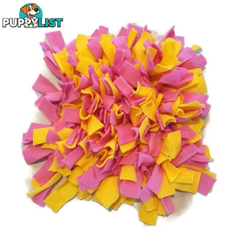 Snuffle Mats - Premium Heavy Duty Rubber Based - Pet Treat Play - Calms Anxiety - Slow Feeder - SNUFSREDYEL