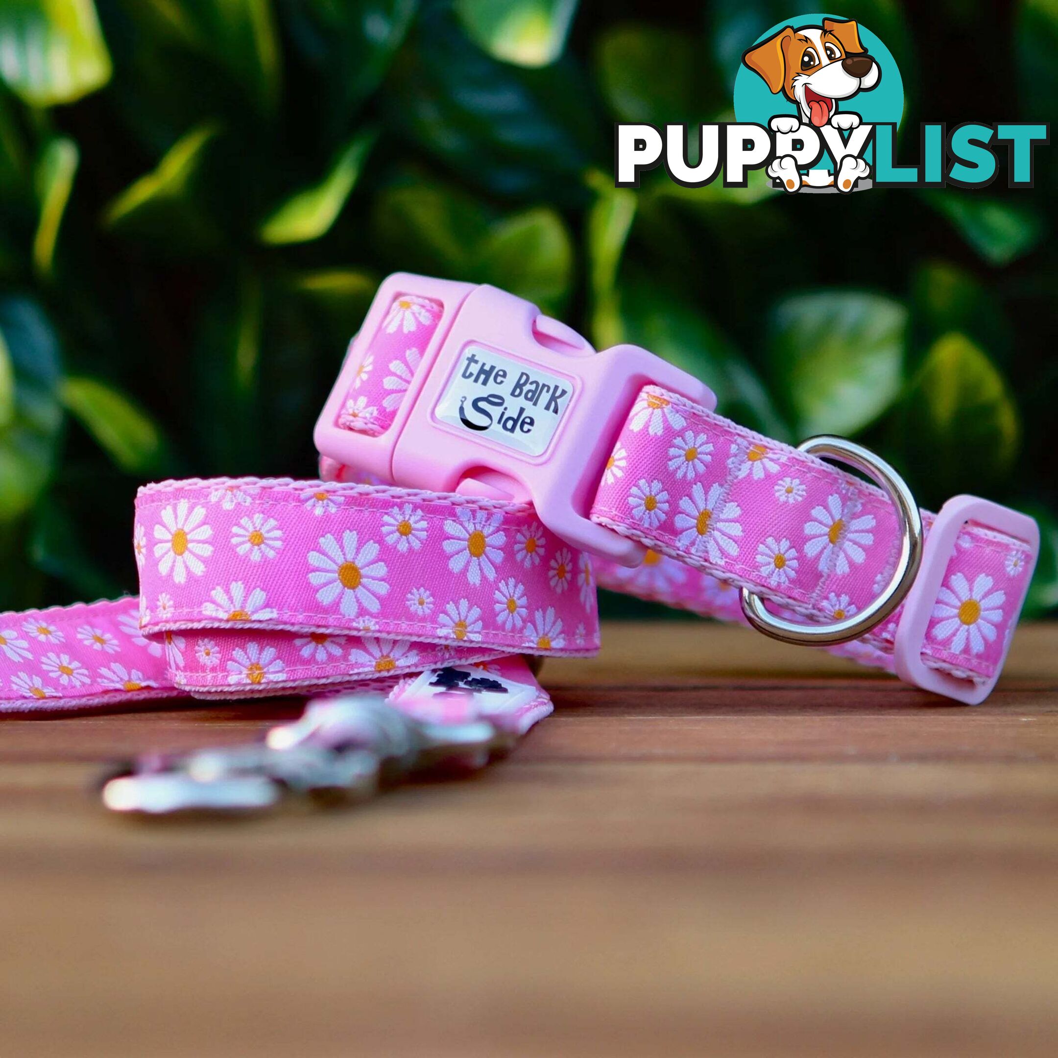 Daisy Dog Lead / Dog Leash - Hand Made by The Bark Side - TBSLDDAIPNK201.8