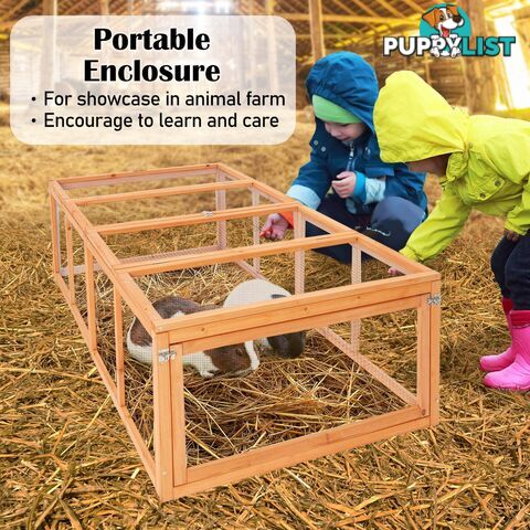 Paw Mate Chicken Coop Rabbit Hutch Extension Run 180 x 90 x 48cm Runey - V274-PET-RR4R