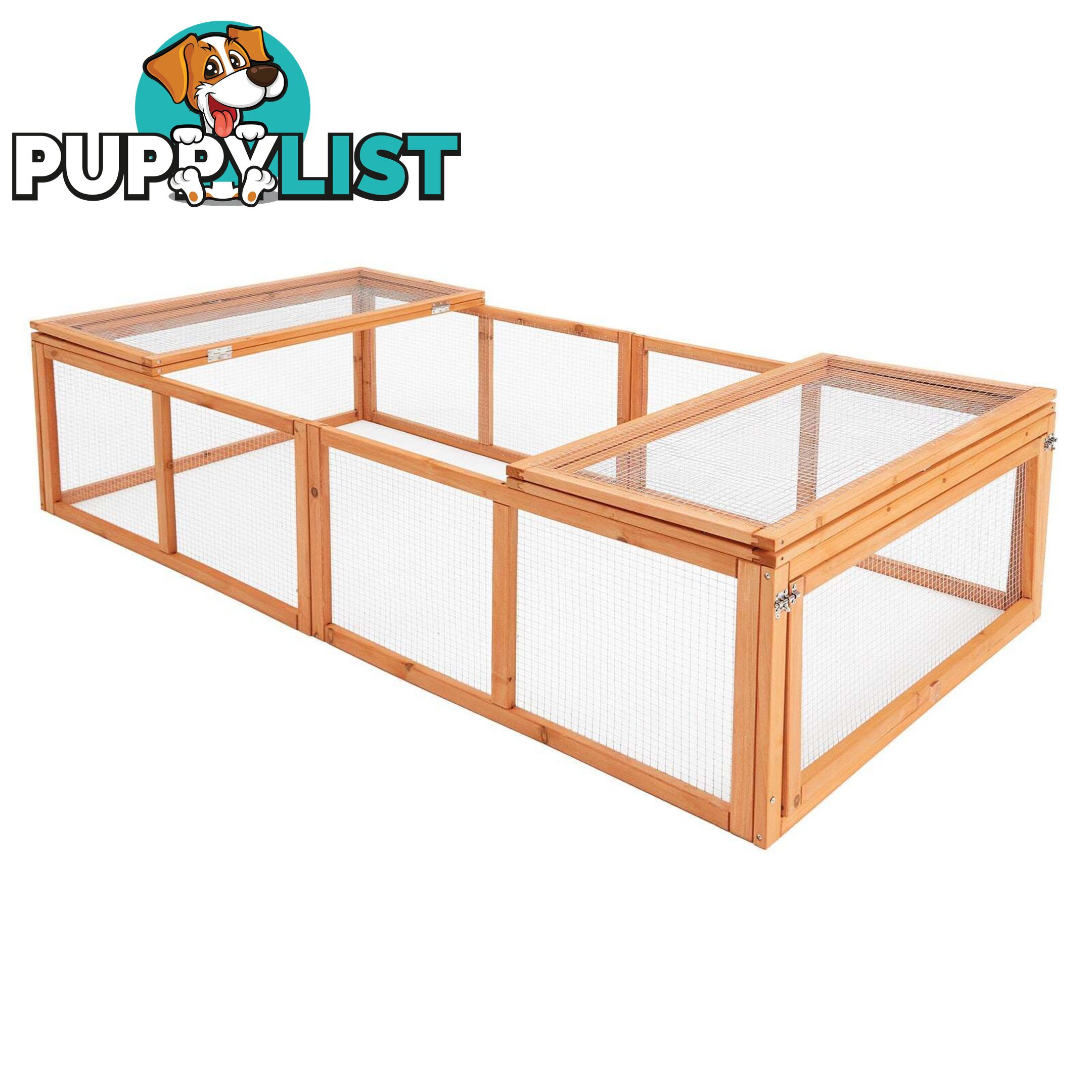 Paw Mate Chicken Coop Rabbit Hutch Extension Run 180 x 90 x 48cm Runey - V274-PET-RR4R