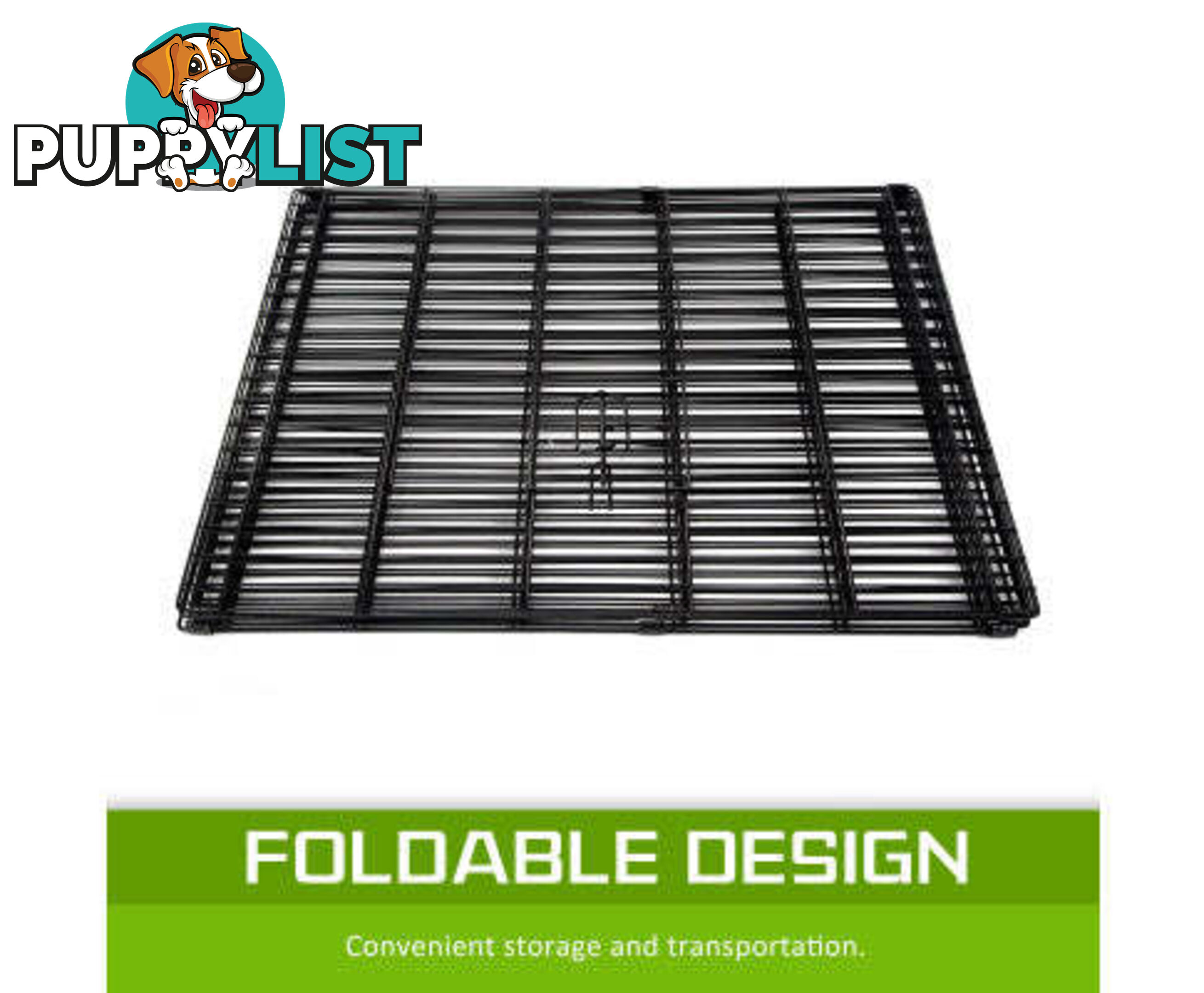 Paw Mate Pet Playpen 8 Panel Foldable Dog Cage + Cover - V274-PET-PP24-PPCV24-GN