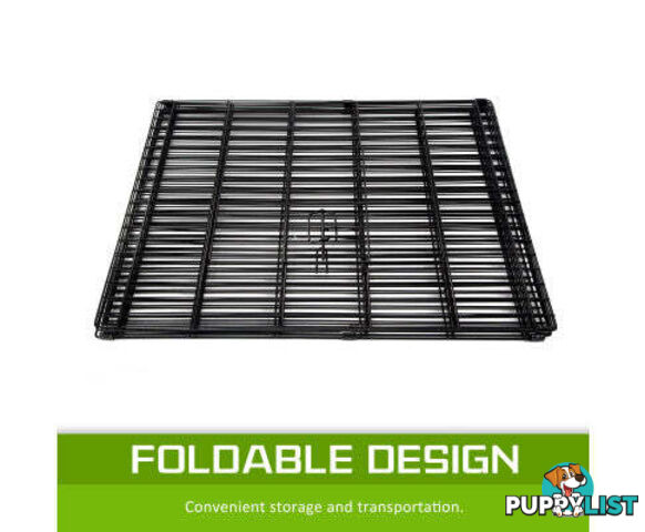 Paw Mate Pet Playpen 8 Panel Foldable Dog Cage + Cover - V274-PET-PP24-PPCV24-GN