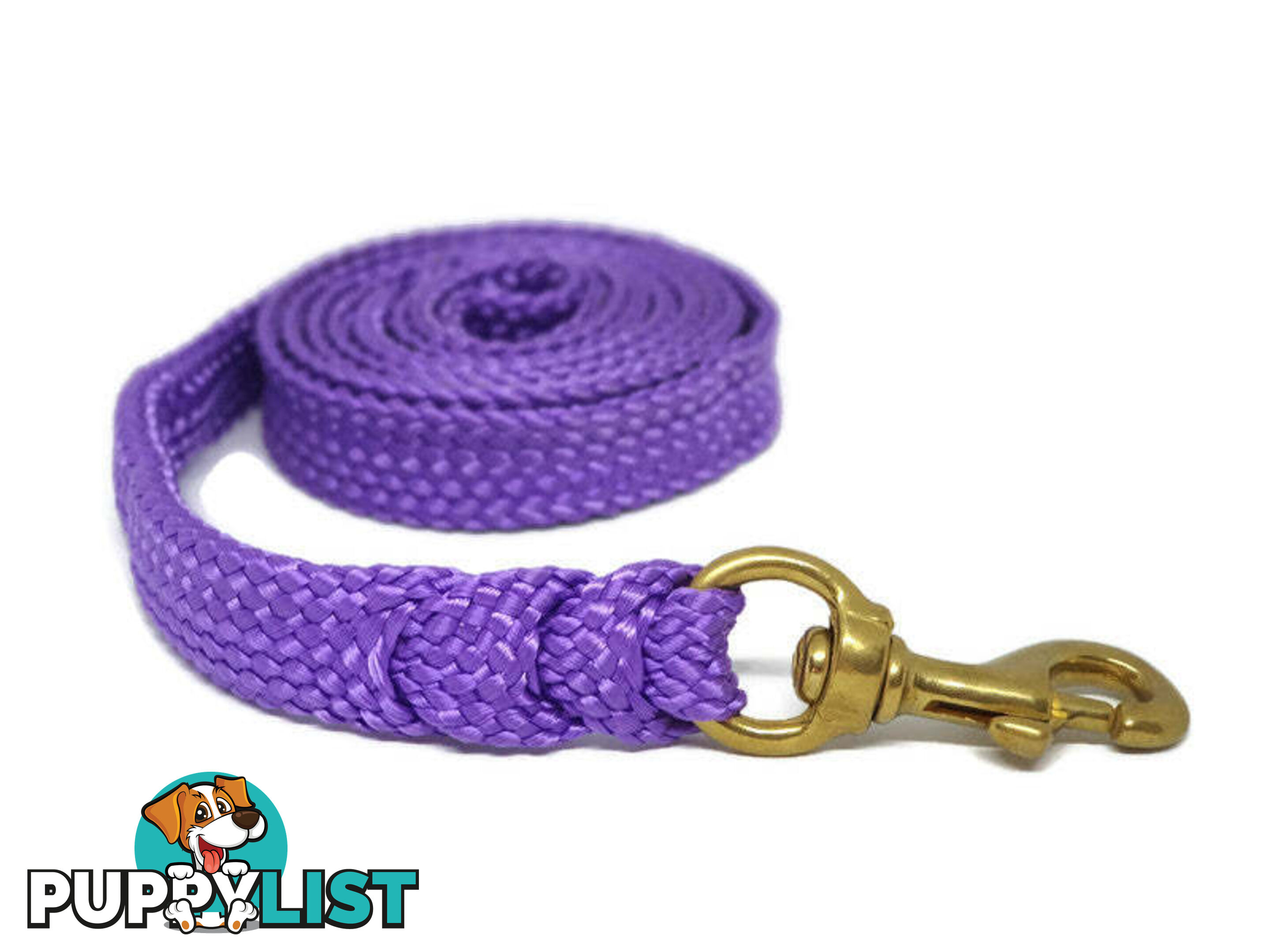 1.8m to 10m Long Dog Lead No Stitching Tough Yarnix 20mm Wide - YNXLD201.8BRREDGRN