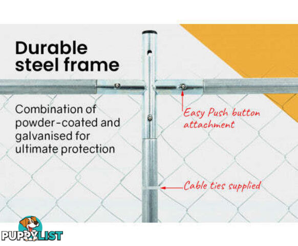 NEATAPET Dog Enclosure Pet Outdoor Cage Wire Playpen Kennel Fence with Cover Shade - V219-PETDGENTPA448