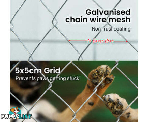 NEATAPET Dog Enclosure Pet Outdoor Cage Wire Playpen Kennel Fence with Cover Shade - V219-PETDGENTPA448