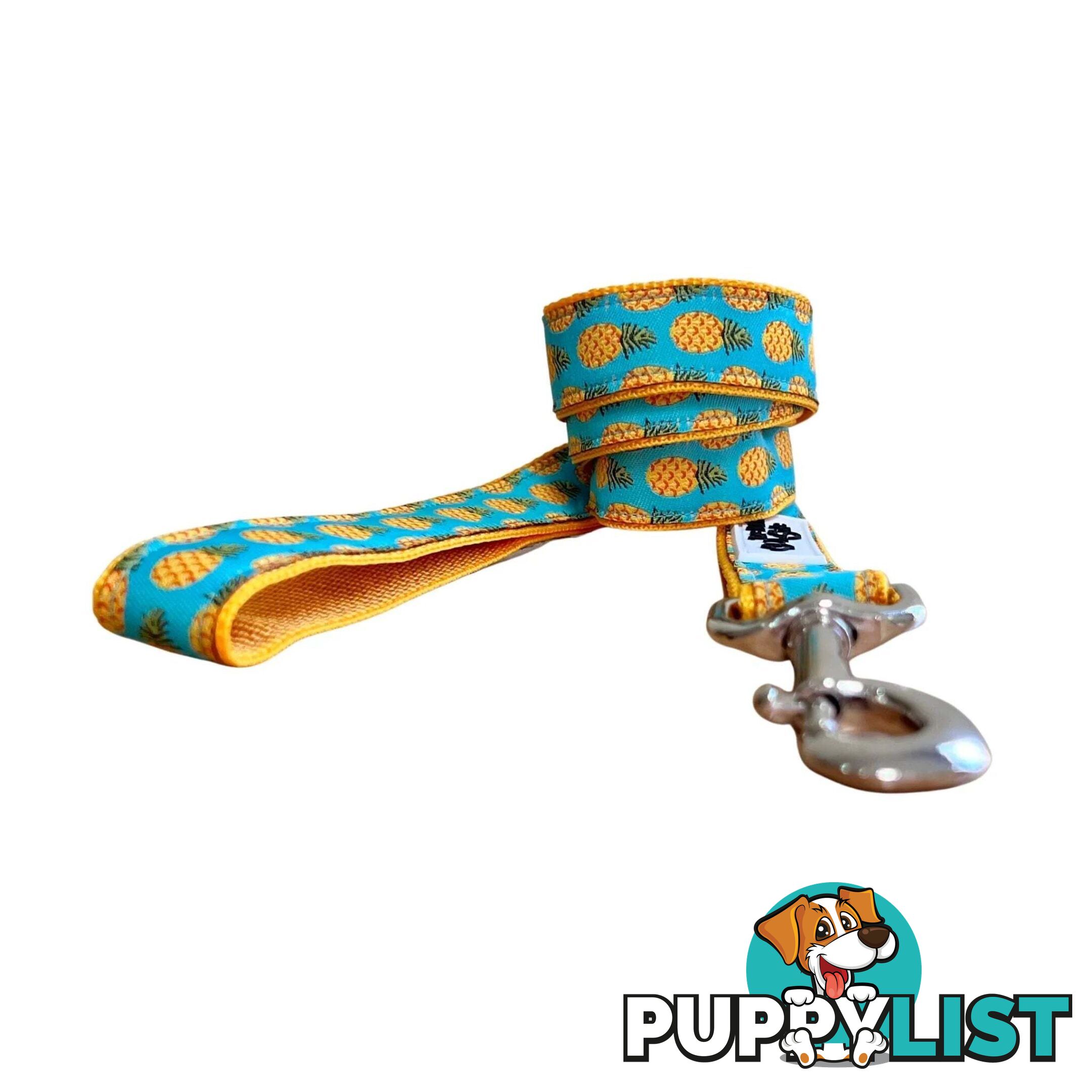 Pineapple Dog Lead - Hand Made by The Bark Side - TBSLDPINE251.5