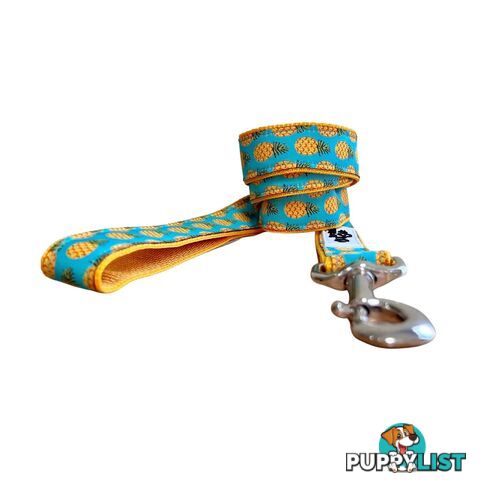 Pineapple Dog Lead - Hand Made by The Bark Side - TBSLDPINE251.5